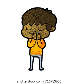 niño feliz de dibujos animados
