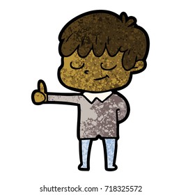 cartoon happy boy