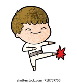 cartoon happy boy