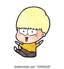 cartoon happy boy