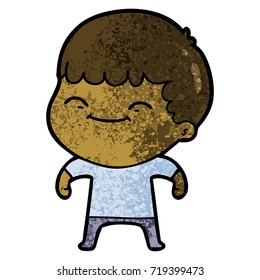 cartoon happy boy