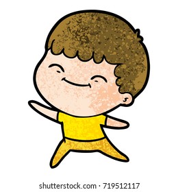 cartoon happy boy