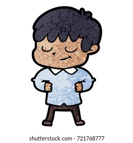 cartoon happy boy