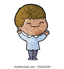 cartoon happy boy