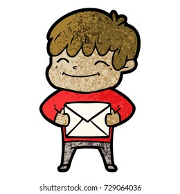 cartoon happy boy