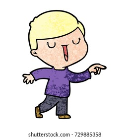 Cartoon-Happy-Junge