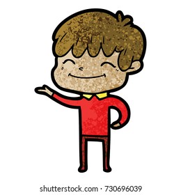 cartoon happy boy