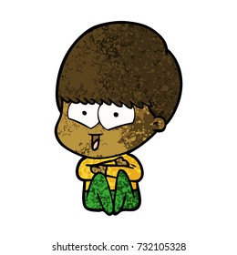 Cartoon-Happy-Junge