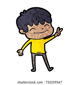 Cartoon-Happy-Junge