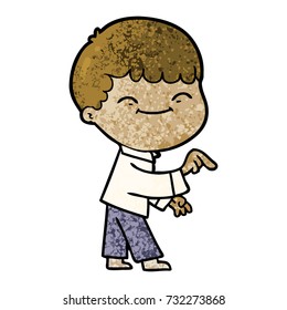 cartoon happy boy