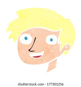 cartoon happy boy face
