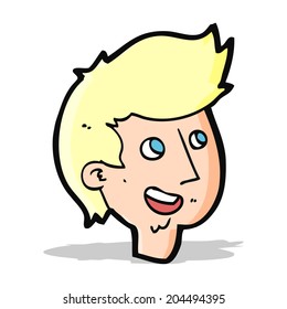 Cartoon-Happy-Boy-Gesicht
