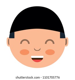 cartoon happy boy icon