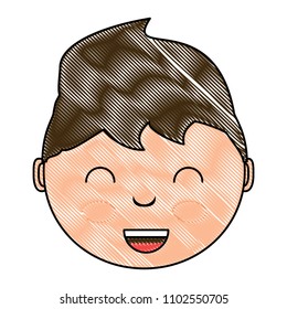 cartoon happy boy icon