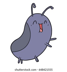 cartoon happy bug