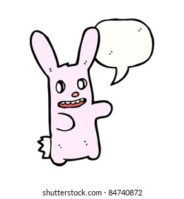 cartoon happy bunny zombie