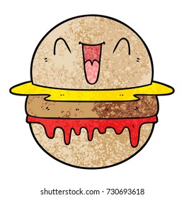 Cartoon-Happy-Burger