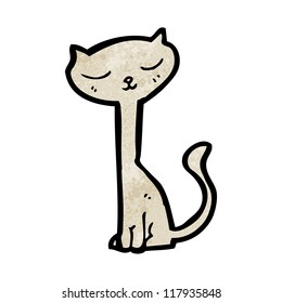 cartoon happy cat