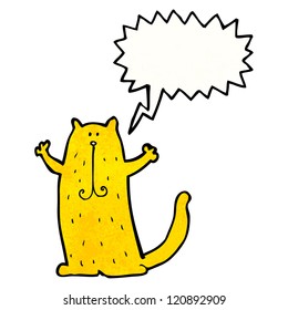 gato feliz de dibujos animados