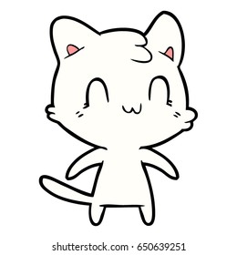 Cartoon-Happy-Katze