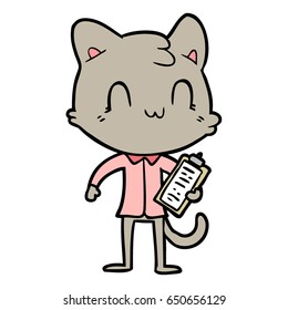 Cartoon-Happy-Katze