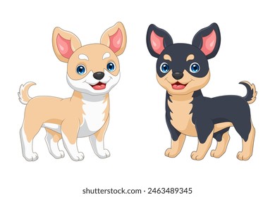 Cartoon glückliche Chihuahua Hunderasse