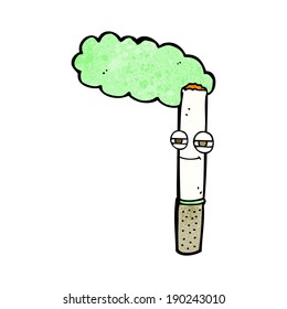 cartoon happy cigarette