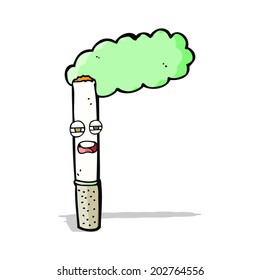 cigarrillo feliz de dibujos animados