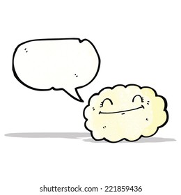 cartoon happy cloud