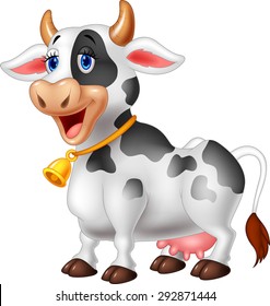 Cartoon Happy cartoon cow