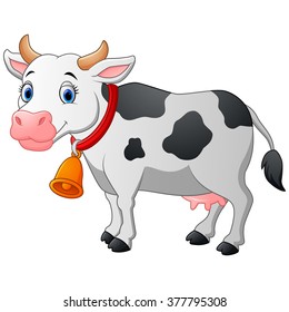 Cartoon Happy cartoon cow