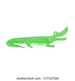 cocodrilo feliz de dibujos animados