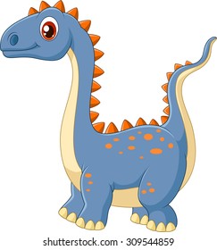 Cartoon happy dinosaur
