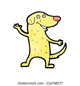 cartoon happy dog
