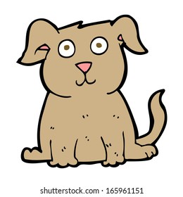 cartoon happy dog