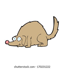 cartoon happy dog