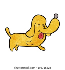 cartoon happy dog