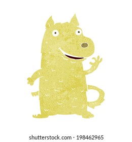 perro feliz de dibujos animados