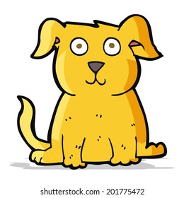 perro feliz de dibujos animados