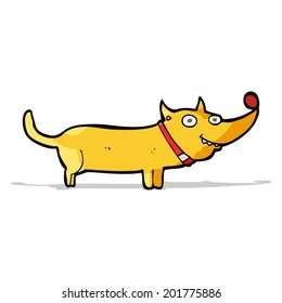 perro feliz de dibujos animados