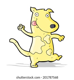 perro feliz de dibujos animados
