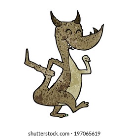 dragón feliz de dibujos animados