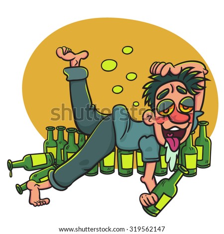 Drunk Free Stock Photo Illustration Of A Drunk Man