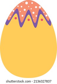 Cartoon happy easter cute eggs vector. Easter spring eggs for celebration illustration.