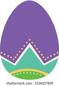 Caricatura feliz de Pascua lindo vector de huevos. Huevos de la primavera de Pascua para la ilustración de la celebración.