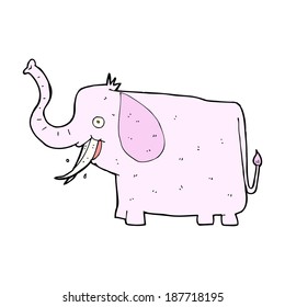 elefante feliz con dibujos animados