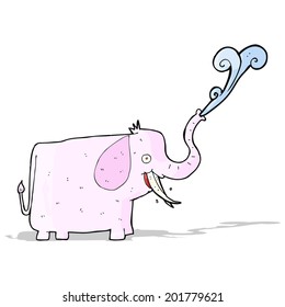cartoon happy elephant