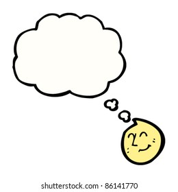 cartoon happy emoticon face