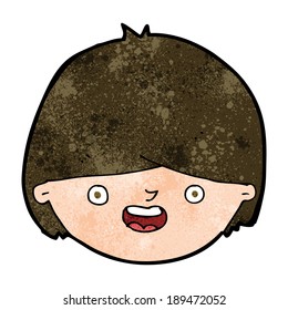 cara feliz de caricatura