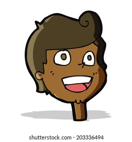 cartoon happy face